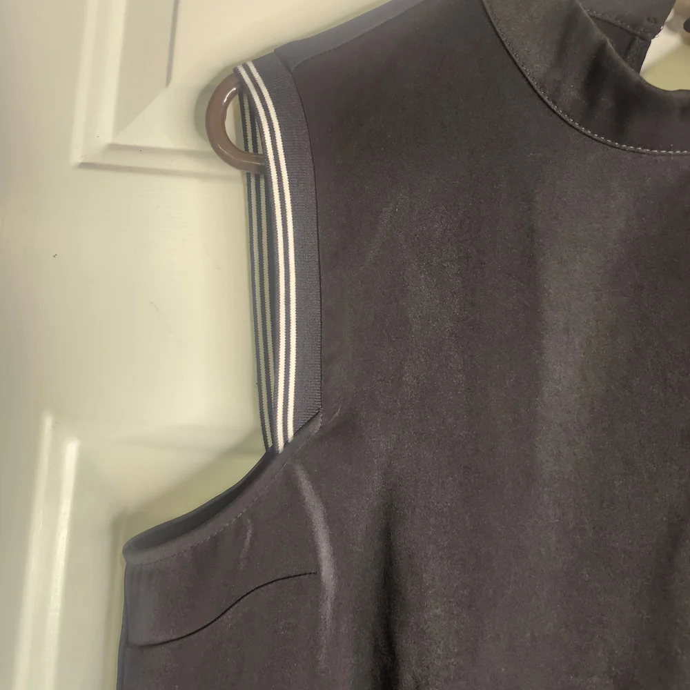 Forever 21 Black Sleeveless Dress with White Trim